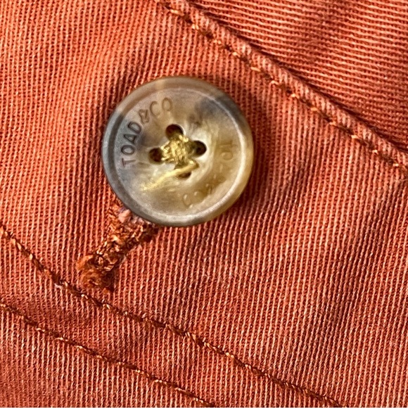 Toad & Co Mission Ridge Shorts Rust Orange Red Chino Organic Cotton Men’s 38 - Picture 8 of 8